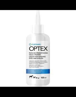 EUROWET Optex soluție curățare ochi și pleoape la câini și pisici 100 ml