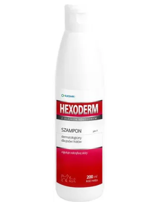EUROWET Hexoderm șampon dermatologic câini și pisici 200 ml
