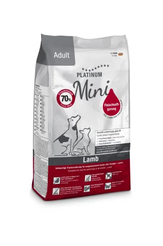 Hrana uscata caini, PLATINUM Dog Mini Adult cu Miel, 900 g