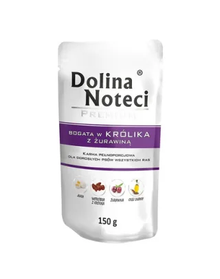DOLINA NOTECI Premium bogată în iepure și afine 150g