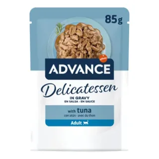 Hrana umeda pentru pisici Advance Delicatessen cu ton 85 gr