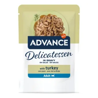 Hrana umeda pentru pisici Advance Delicatessen cu curcan 85 gr