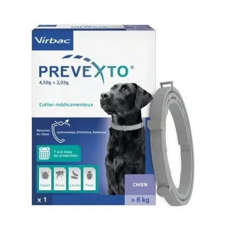 PreveXto Zgarda Antiparazitara Caini, peste 8 kg