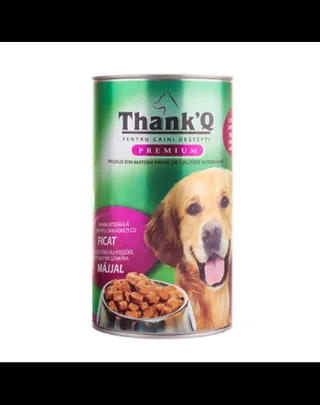 THANK'Q hrană pentru câini adulți cu ficat 1240 g