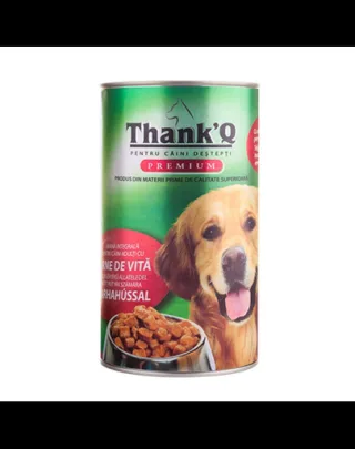 THANK'Q hrană cu vită pentru câini adulți 1240 g