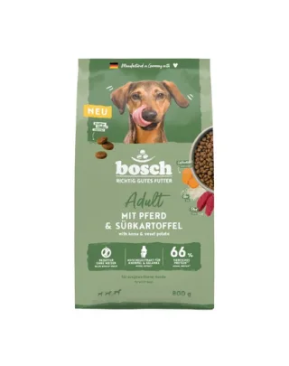 BOSCH HPC Adult hrană câini adulți, cal și cartof dulce 800 g