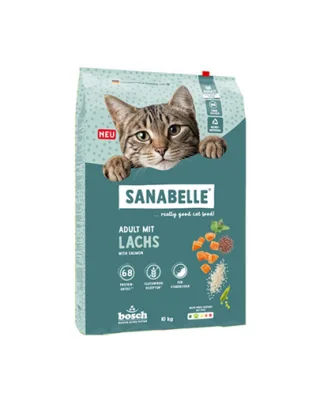 SANABELLE Classic Adult cu somon hrană pisici adulte 10 kg