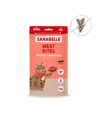 SANABELLE Meat Bites recompense moi pisici cu vită proaspătă 55 g