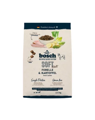 BOSCH HPC Soft Adult 2,5 kg păstrăv și cartof hrană câini