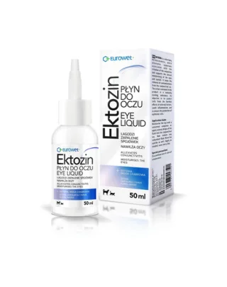 EUROWET Ektozin soluție curățare ochi și pleoape câini și pisici 50 ml cu ectoină