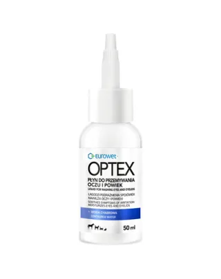 EUROWET Optex soluție pentru curățarea ochilor și pleoapelor la câini și pisici, 50 ml