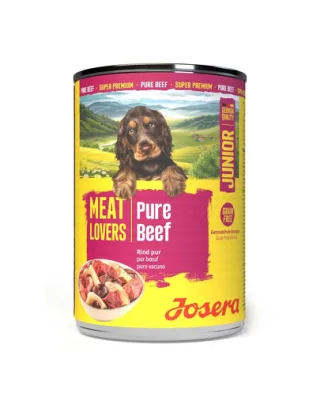 JOSERA Meat Lovers Junior Pure Beef 400 g hrană căței, cu vită