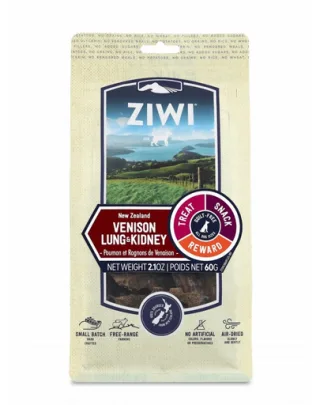ZIWIPEAK Dog Chews Venison lung &amp; kidney 60 g Recompense caini, plamani si rinichi de vanat