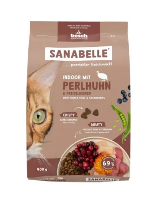 SANABELLE Indoor hrană pentru pisici de interior cu bibilică, 400 g