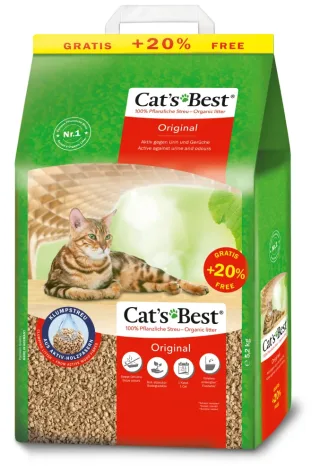 Asternut igienic pentru pisici Cat s Best Original 10 + 2 L