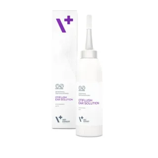 Lotiune auriculara antibacteriala si antiseptica, caini si pisici, Otiflush, Vet Expert, 125 ml