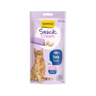 Recompense pisici adulte, GimCat Snack Cream, Ton, 6 x 15 g