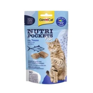 Recompense pisici adulte, GimCat Nutri Pockets, Ton, 60 g