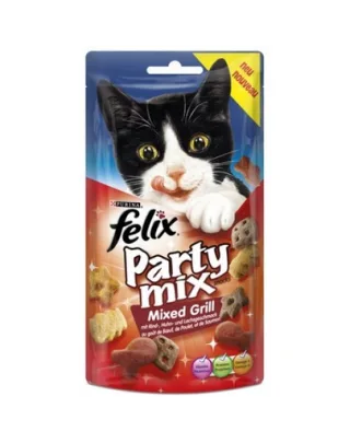 FELIX Party Mix Mixed Barbecue cu arome de vită pui și somon