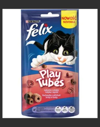 FELIX Play Tubes curcan și șuncă 50 g