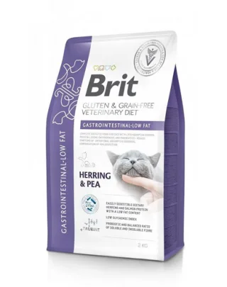 BRIT Veterinary Diets Cat Grain Free Gastrointestinal Low Fat 2 kg Hrana uscata pisici pentru tulburari ale sistemului digestiv