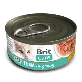 Conserva pentru pisici Brit Care Real Tuna in Gravy 80 gr